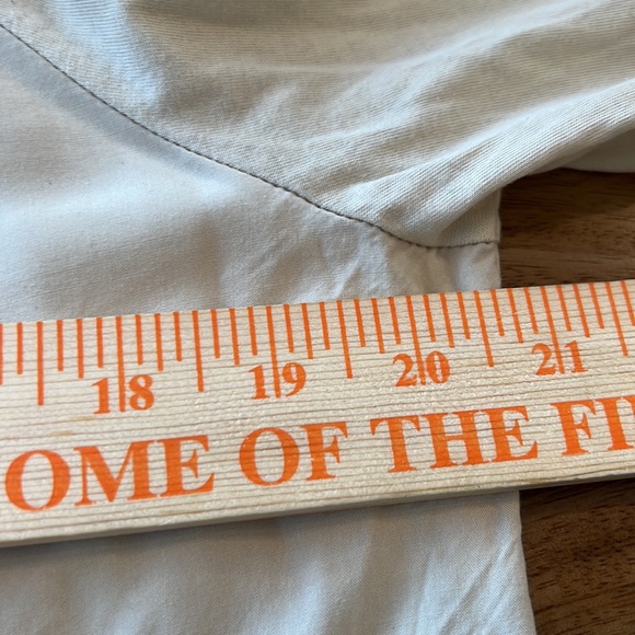 J Jill Embroidered Woven Front Shirt Women's Large Cream Floral - Picture 7 of 8